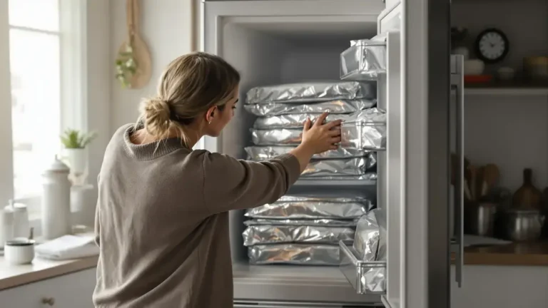 Alufolie im Gefrierschrank eine einfache Methode die immer mehr Haushalte begeistert