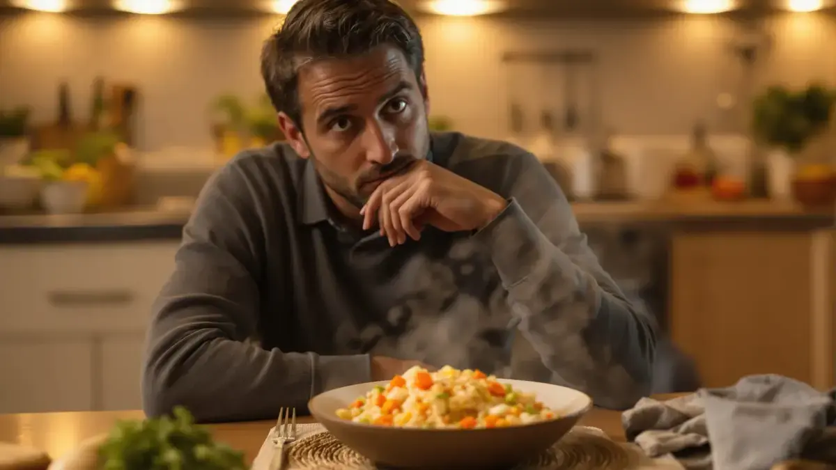 Experten sind sich einig dass die Zubereitung von gebratenem Reis mit Karotten und Lauch zwar gesund erscheint aber Ihr Nährstoffgleichgewicht gefährden kann