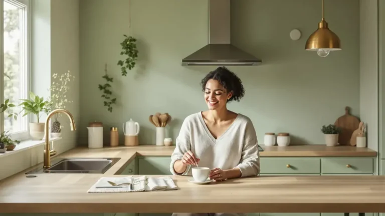 Experten sind sich einig Grüntöne werden in der Küche empfohlen Sie fördern Gelassenheit und zügeln den Appetit