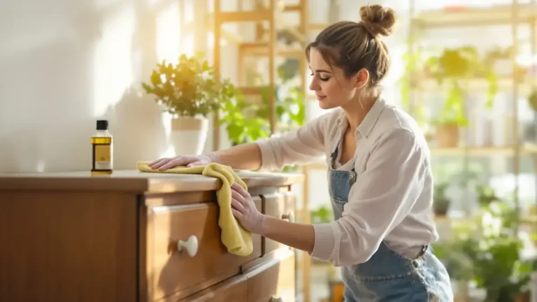 Experten für Haushaltsreinigung sind sich einig Die Verwendung dieses Pflanzenöls auf Ihren Möbeln begünstigt die Ansammlung von Staub und unsichtbaren Verunreinigungen