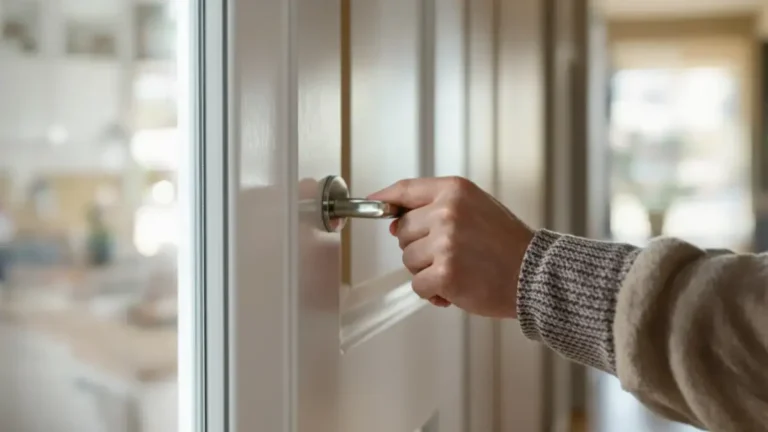 Der Türgriff-Test zeigt in weniger als 30 Sekunden einen Wärmeverlust, ein oft übersehenes Phänomen