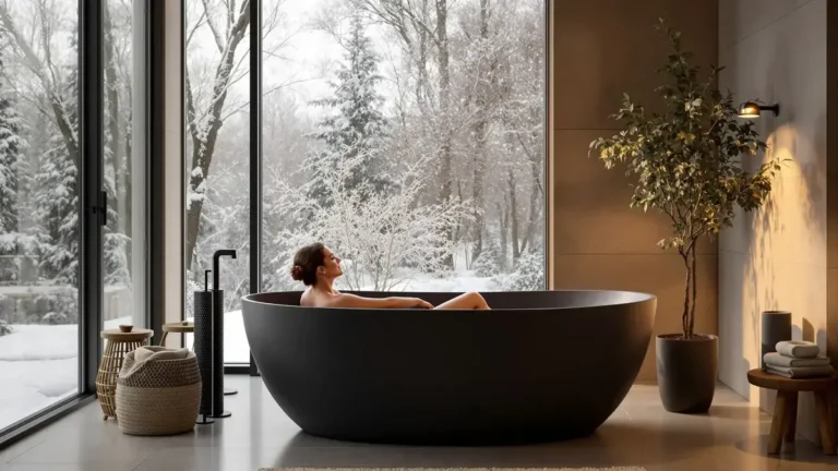 Experten sind sich einig Die weiße Badewanne wird 2026 nicht mehr im Trend liegen eine Wahl die Ihrem Zuhause Wert nehmen und Sie Ihre Entscheidung bereuen lassen könnte